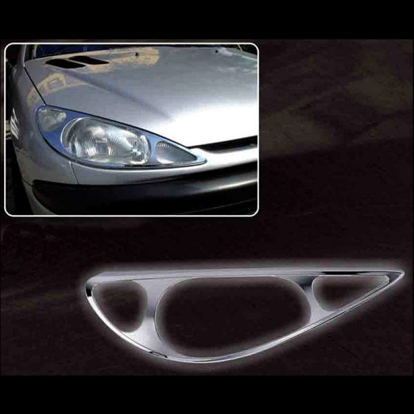 Φαναριών Μασκάκια Εμπρός PEUGEOT 206 ’03 SILVER
