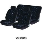 Seat Covers Set Universal Fit with Detachable Headrest (Velvet) JACQUARD 6 pcs - Image 2