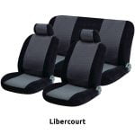 Seat Covers Set Universal Fit with Detachable Headrest (Velvet) JACQUARD 6 pcs - Image 4