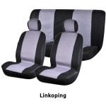 Seat Covers Set Universal Fit with Detachable Headrest (Velvet) JACQUARD 6 pcs - Image 5