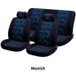 Seat Covers Set Universal Fit with Detachable Headrest (Velvet) JACQUARD 6 pcs - Image 8