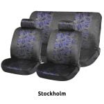 Seat Covers Set Universal Fit with Detachable Headrest (Velvet) JACQUARD 6 pcs - Image 11