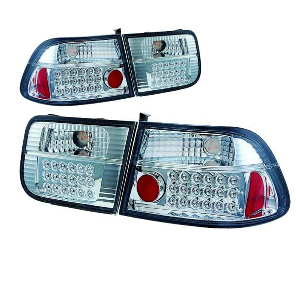 Φανάρια Πίσω LED CIVIC '96 2D CROME