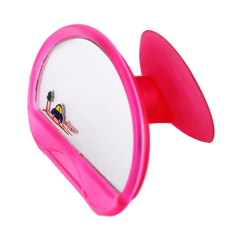 ΚΑΘΡΕΦΤΑΚΙ ΒΕΝΤΟΥΖΑ ΡΟΖ Interior Mirror with Suction Cup Pink - Image 1