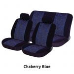 Seat Covers Set Universal Fit with Detachable Headrest (Velvet) JACQUARD 6 pcs - Image 9