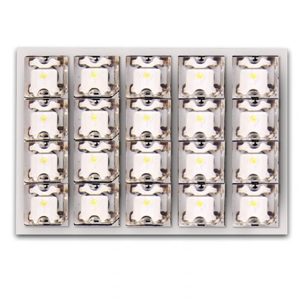 Λάμπα πλαφονιέρας με 20 LED, 35x50mm, λευκό 1 τμχ
