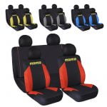 Seat Covers Set Universal Fit with Detachable Head (Fabric) MOMO-013 8 pcs Split