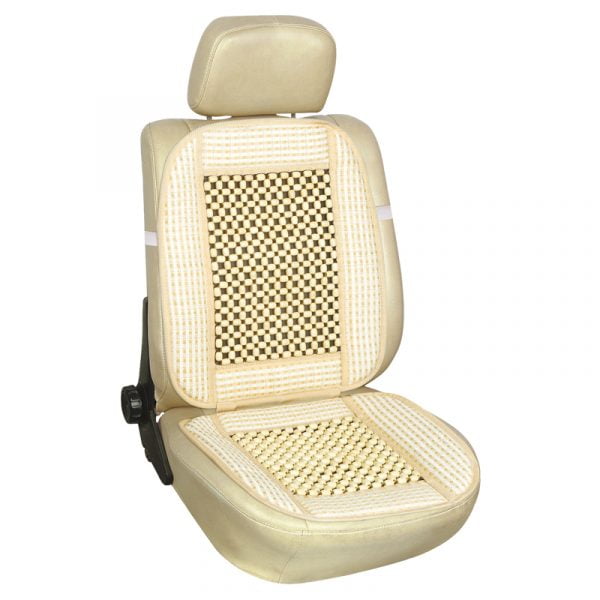 Front Seat Cover Universal (Straw/Bead) 1 pc 46x95cm