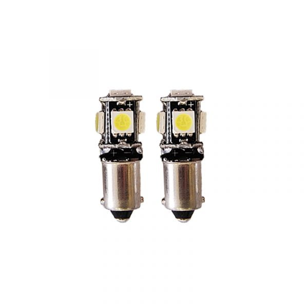 Λάμπες T10 5-SMD CANBUS Μονοπολικές 2 τμχ