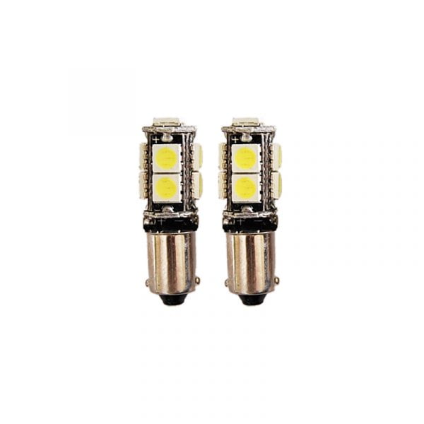 Λάμπες T10 9-SMD CANBUS Μονοπολικές 2 τμχ