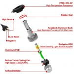 Σύστημα LED C6 H7 60W 7200LM, 6500K - Image 5