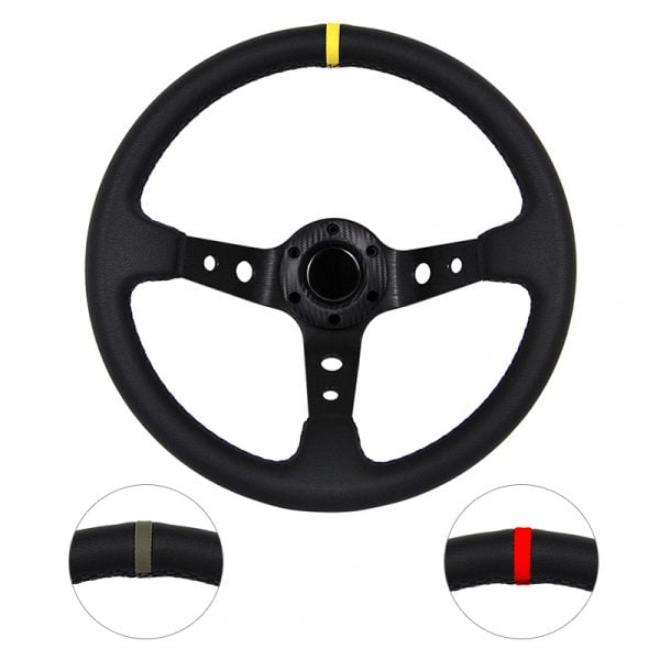 Τιμόνι Βαθύ Μαύρο DARK SPY 35cm