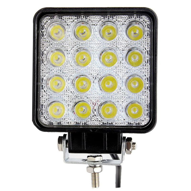 ΠΡΟΒΟΛΕΑΣ ΕΡΓΑΣΙΑΣ LED ΤΕΤΡΑΓΩΝΟΣ 48W 10-30V 3520LM, 6000K LED Square Work Light 48W 10-30V 3520LM, 6000K - Image 1
