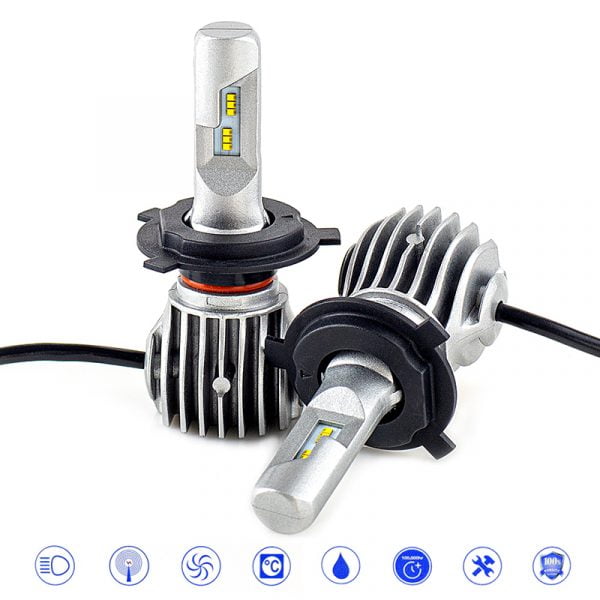 Σύστημα LED D6 H4 CANBUS & EMC 50W 6000LM