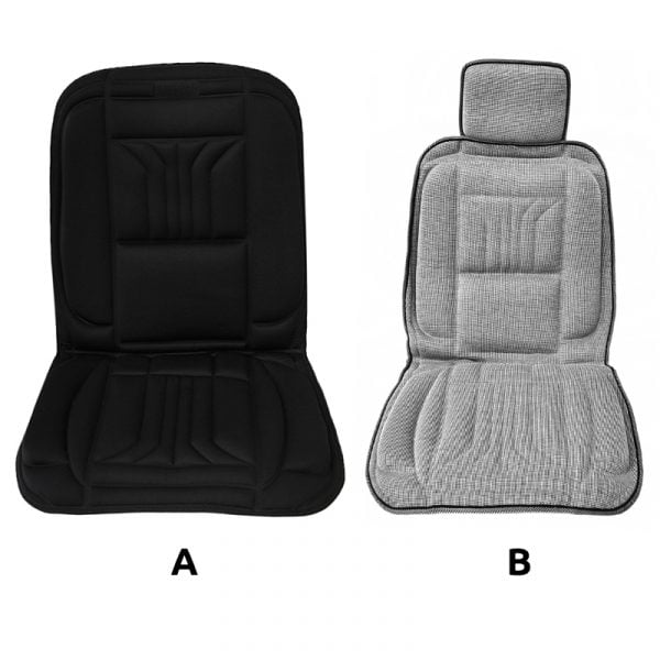 Front Universal Seat Back Cushion (Fabric) 1 pc Massage 12V