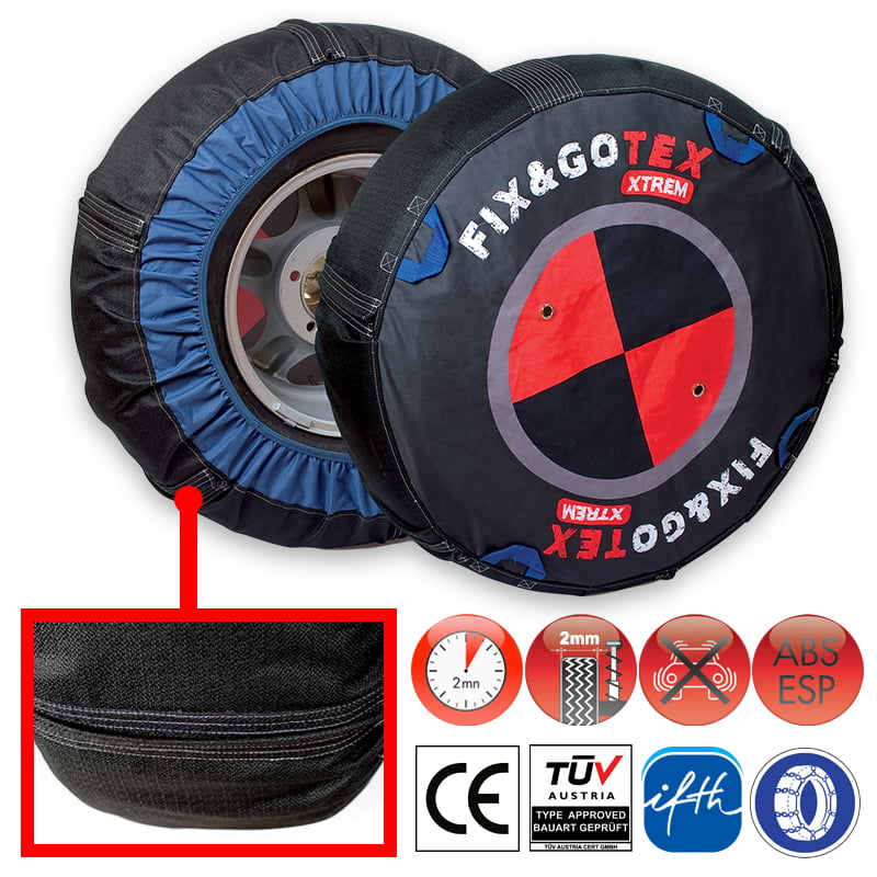 ΧΙΟΝΟΚΟΥΒΕΡΤΑ ΦΟΡΤΗΓΟΥ FIX&GO E-V Snow Socks for Truck FIX&GO (E-V) 2 pcs - Image 1