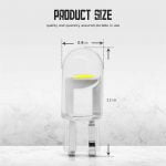 Λάμπες LED T10 wedge 12V Λευκό Φως - Image 2