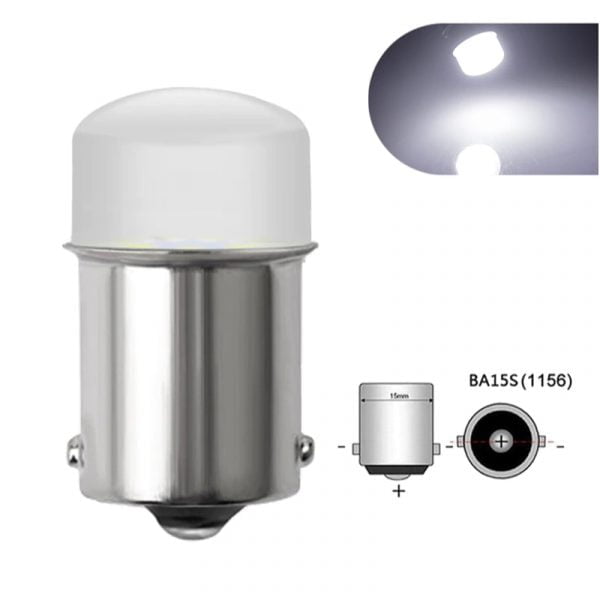 ΛΑΜΠΕΣ LED BA15S-9LEDS-3014SMD 12V CANBUS WHITE