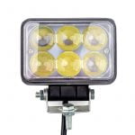 Προβολέας LED Ορθογώνιος 
18W 4D 10-30V Λευκό Φως