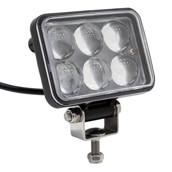 Προβολέας LED Ορθογώνιος 
18W 4D 10-30V Λευκό Φως