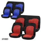 Seat Covers Set Universal Fit with Detachable Headrest (Fabric) SPEED 6 pcs