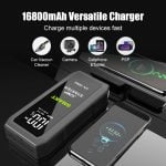 Φορητός Εκκινητής Αυτοκινήτου 12V S603 & Power Bank 16800mAh με Φακό και USB - Image 6