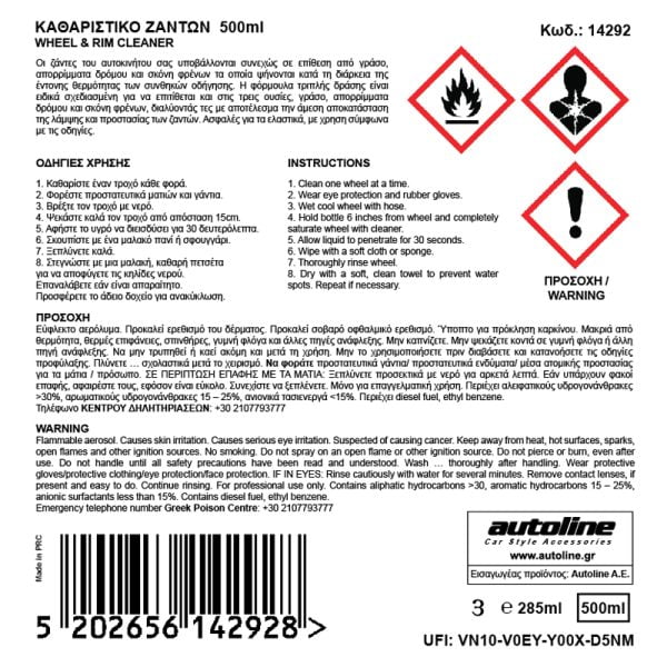 FLAMINGO Καθαριστικό Ζαντών – SPRAY 500ml