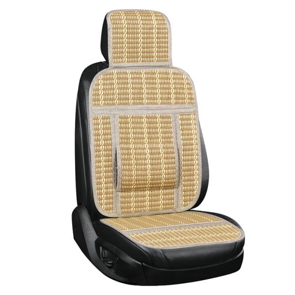 Seat Back Cover Front Universal (Straw) GRACE 1 pc with Lumbar Pillow 133x45cm
