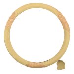 Steering Wheel Cover Leather Beige 39cm - Image 2