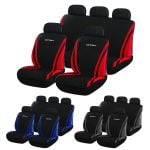 Seat Covers Set Universal Fit with Detachable Headrest (Fabric) Concept 9 pcs - Image 2