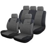 Seat Covers Set Universal Fit with Detachable Headrest (Fabric) Calibre 9 pcs - Image 4