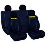 Seat Covers Set Universal Fit with Detachable Head (Fabric) MOMO-008 8 pcs - Image 3