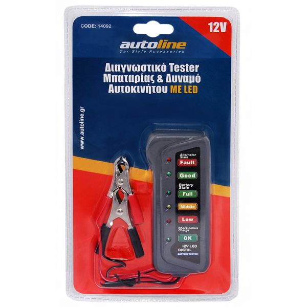 Διαγνωστικό Μπαταρίας και Δυναμό 12-24V