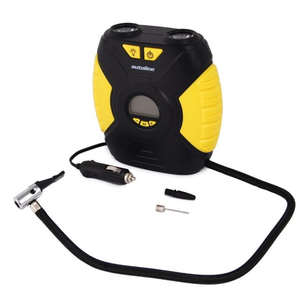 Τρόμπα Αυτοκινήτου 120W 90PSI με Φακό και Ψηφιακή Οθόνη