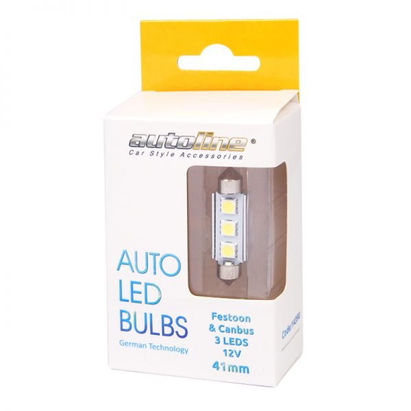 Λάμπες LED FESTOON 12V & CANBUS 41mm 2 τμχ